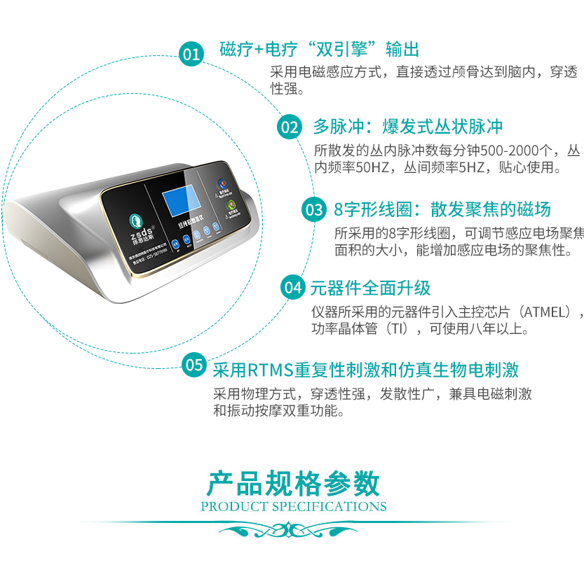 择思达斯磁疗+电疗双功能联合刺激仪